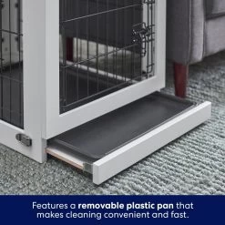 Frisco Double Door Furniture Style Dog Crate, White -Pet Dog Supplies Shop 253029 PT4. AC SS1800 V1617644245