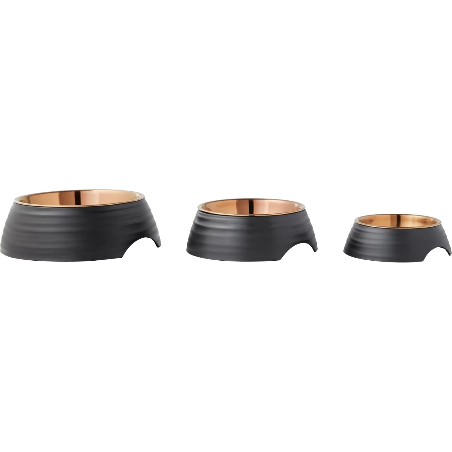Frisco Matte Black Design Light Copper Stainless Steel Dog & Cat Bowl 7 Frisco Matte Black Design Light Copper Stainless Steel Dog & Cat Bowl - Image 7