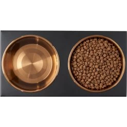 Frisco Copper Stainless Steel Elevated Foldable Double Dog & Cat Bowls -Pet Dog Supplies Shop 253060 PT5. AC SS1800 V1616595415