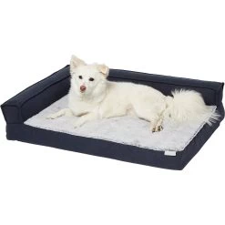 Frisco Faux Felt Orthopedic Corner Sofa Bolster Dog Bed W/Removable Cover -Pet Dog Supplies Shop 255190 PT2. AC SS1800 V1616074455