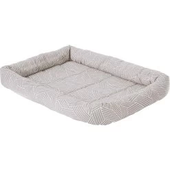 Frisco Fold & Carry Double Door Collapsible Wire Dog Crate & Frisco Gray Basket Weave Dog Crate Mat -Pet Dog Supplies Shop 255477 PT3. AC SS1800 V1604096804