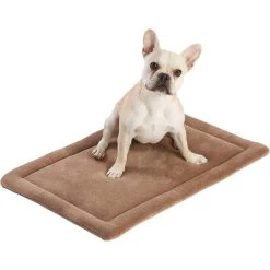 Frisco Heavy Duty Fold & Carry Double Door Collapsible Wire Dog Crate & Frisco Micro Terry Dog Crate Mat -Pet Dog Supplies Shop 255531 PT4. AC SS1800 V1604149291