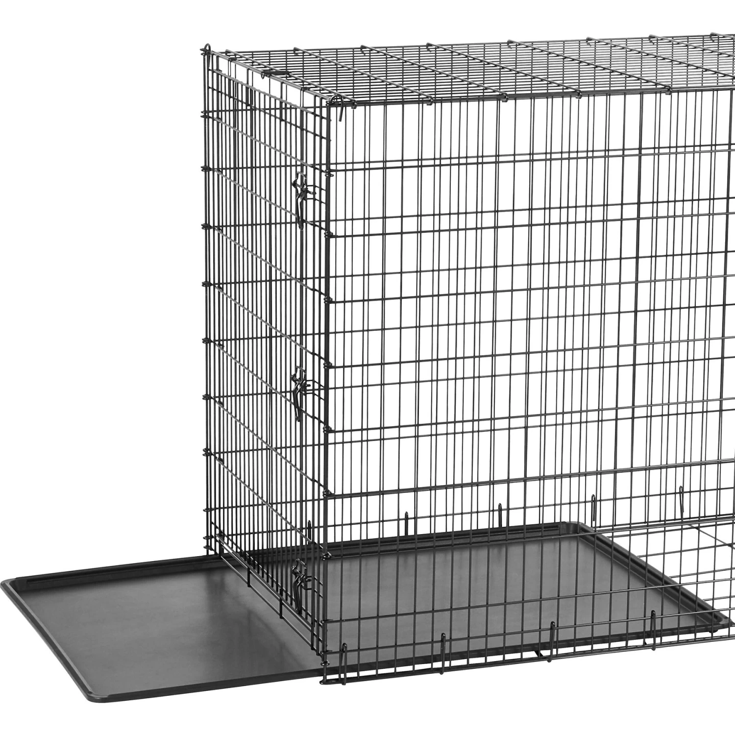 Frisco Heavy Duty Single Door Wire Dog Crate & Frisco Quilted Dog Crate Mat 2 Frisco Heavy Duty Single Door Wire Dog Crate & Frisco Quilted Dog Crate Mat - Image 2
