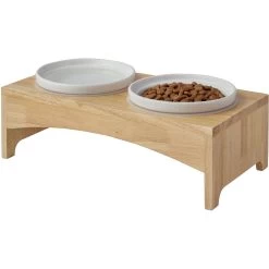 Frisco Ceramic Dog & Cat Double Diner With Elevated Wood Stand 9 Frisco Ceramic Dog & Cat Double Diner With Elevated Wood Stand -Pet Dog Supplies Shop 256052 PT4. AC SS1800 V1615311799