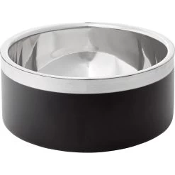 Frisco Insulated Two-Toned Non-Skid Stainless Steel Dog & Cat Bowl