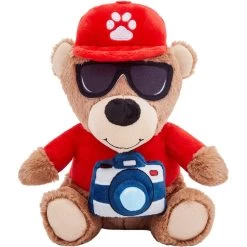 Frisco Road Trip Tourist Bear Plush Squeaky Dog Toy