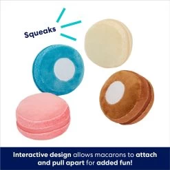 Frisco Macaron Interactive Plush Squeaky Dog Toy -Pet Dog Supplies Shop 264438 PT2. AC SS1800 V1686579622