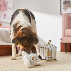 Frisco Magic Owl & Cage 2-in-1 Plush Squeaky Dog Toy -Pet Dog Supplies Shop 265592 PT3. AC SS1800 V1620938916