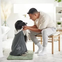 Frisco Embroidered Pawprint Microfiber Dog Bath Cape Towel 11 Frisco Embroidered Pawprint Microfiber Dog Bath Cape Towel -Pet Dog Supplies Shop 269038 PT5. AC SS1800 V1624552976