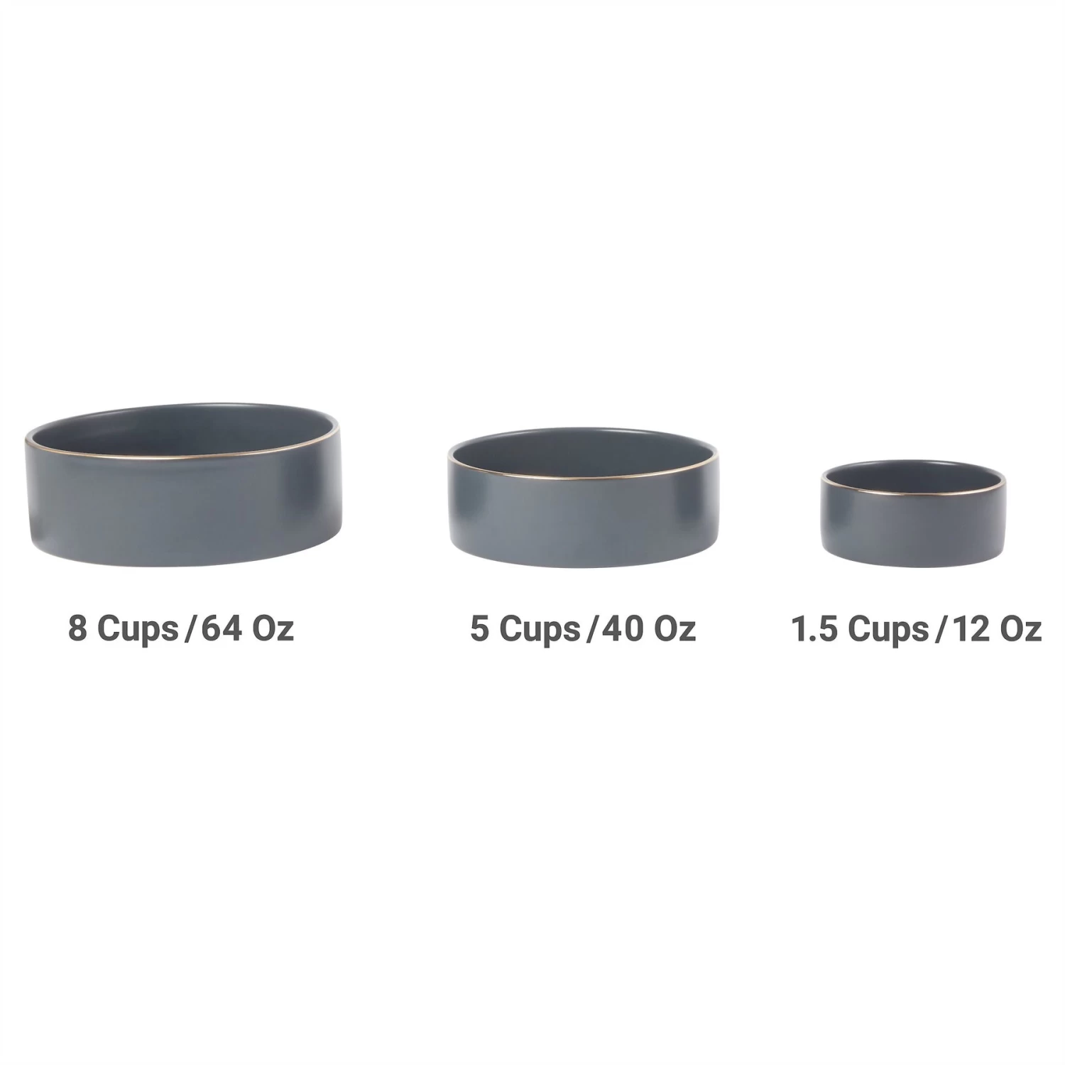 Frisco Modern Gold Rim Ceramic Dog & Cat Bowl 5 Frisco Modern Gold Rim Ceramic Dog & Cat Bowl - Image 5