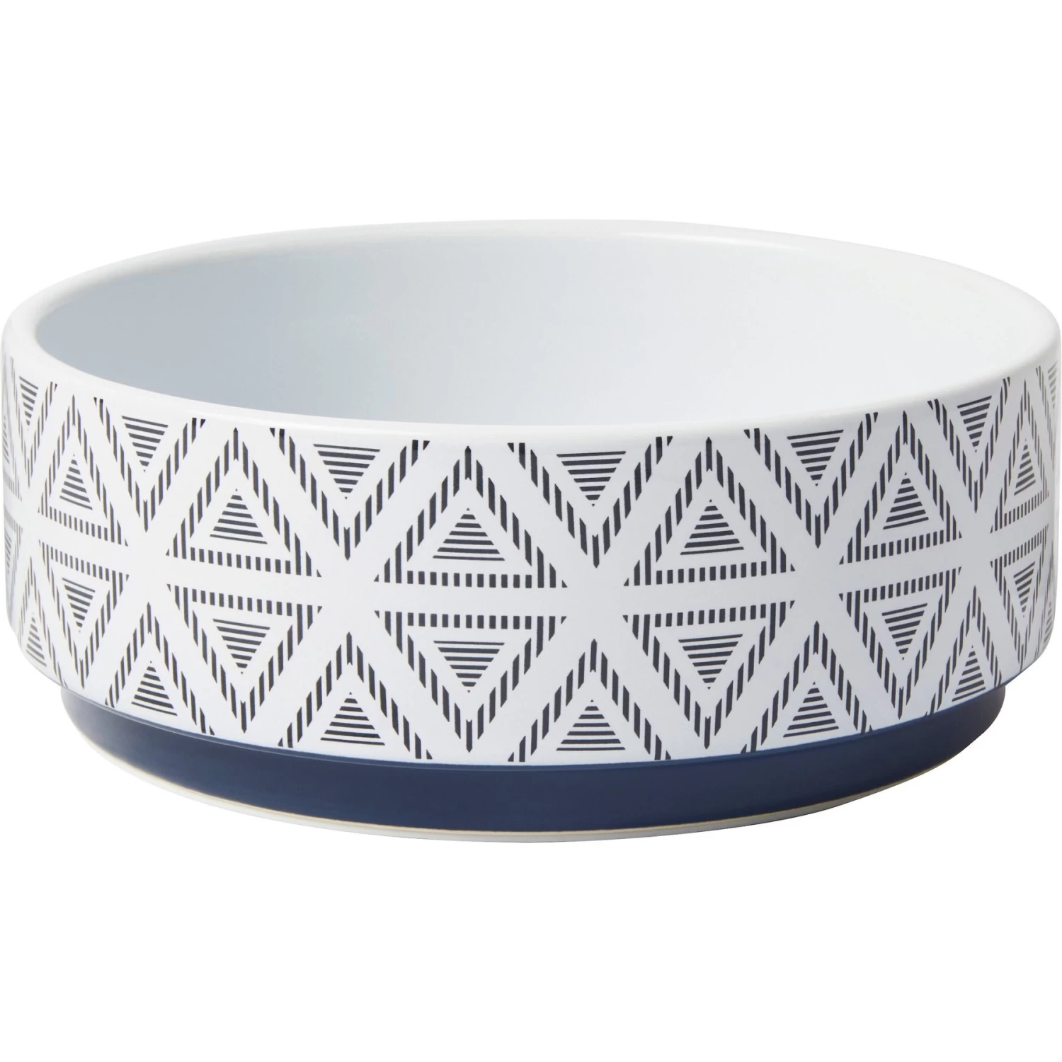 Frisco Geometric Triangles Non-skid Ceramic Dog & Cat Bowl 1 Frisco Geometric Triangles Non-skid Ceramic Dog & Cat Bowl