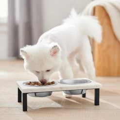 Frisco Marble Elevated Stainless Steel Double Diner Dog & Cat Bowls 8 Frisco Marble Elevated Stainless Steel Double Diner Dog & Cat Bowls -Pet Dog Supplies Shop 277559 PT2. AC SS1800 V1630346721