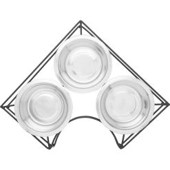 Frisco Multi Pet Feeding Corner 3-Bowls Stainless Steel Dog & Cat Bowl -Pet Dog Supplies Shop 277561 PT4. AC SS1800 V1627935444