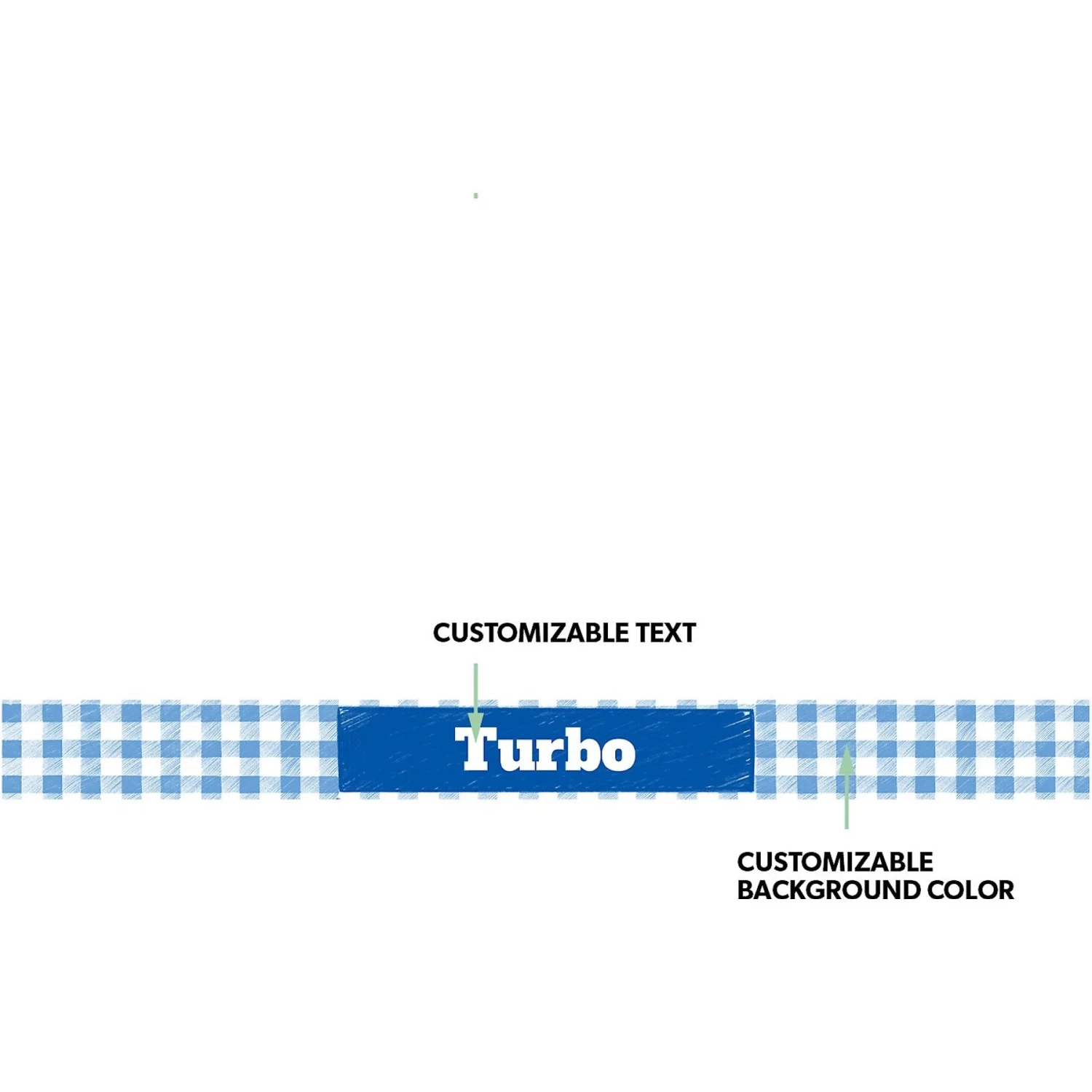 Frisco Personalized Gingham Plaid Dog Bowl 2 Frisco Personalized Gingham Plaid Dog Bowl - Image 2