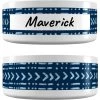 Frisco Personalized Mudcloth Small Dog & Cat Bowl