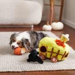 Frisco Fall Hay Wagon Hide & Seek Puzzle Plush Squeaky Dog Toy -Pet Dog Supplies Shop 285631 PT3. AC SS1800 V1629724940