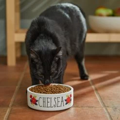 Frisco Flower Ceramic Personalized Dog Bowl -Pet Dog Supplies Shop 286985 PT3. AC SS1800 V1625764702