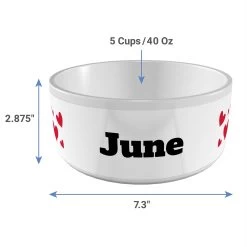 Frisco Hearts Ceramic Personalized Dog Bowl -Pet Dog Supplies Shop 286995 PT3. AC SS1800 V1642024429