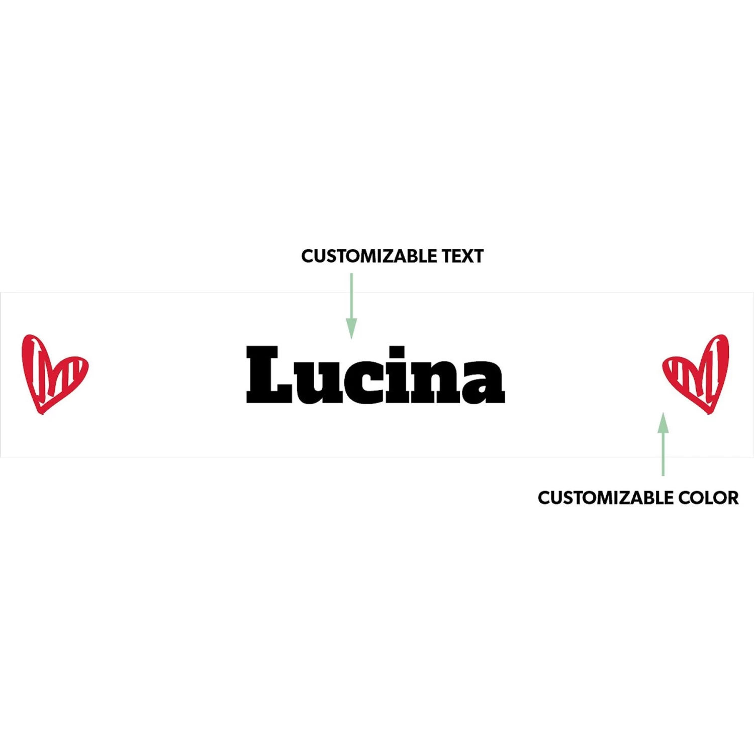 Frisco Personalized Two Hearts Ceramic Dog Bowl 2 Frisco Personalized Two Hearts Ceramic Dog Bowl - Image 2