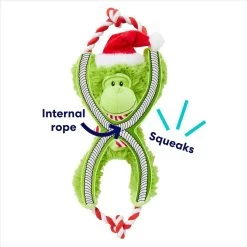 Frisco Holiday Monkey Plush With Rope Squeaky Dog Toy 8 Frisco Holiday Monkey Plush With Rope Squeaky Dog Toy -Pet Dog Supplies Shop 287115 PT2. AC SS1800 V1695044339