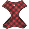 Frisco Fashion Over-The-Head Harness, Blue Plaid