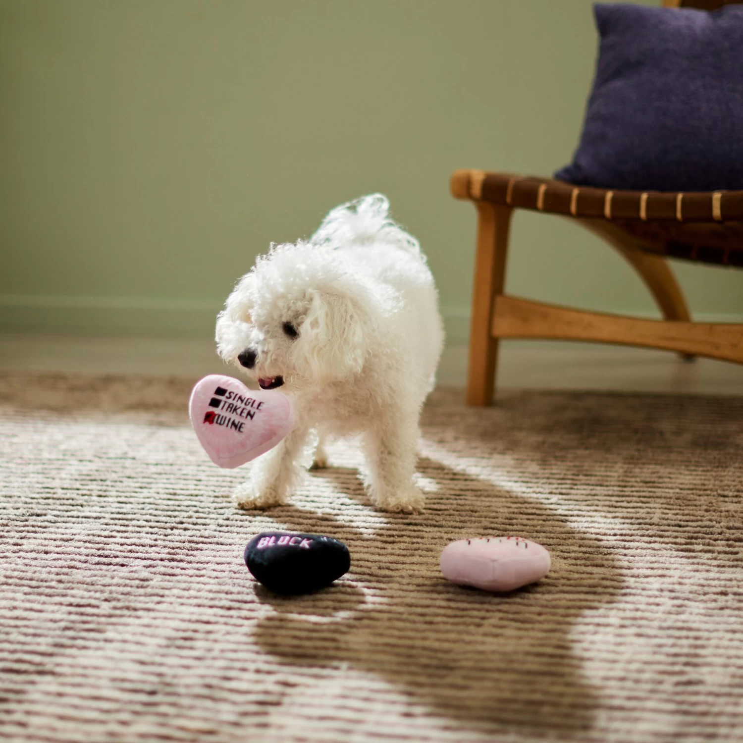 Frisco Valentine Anti-Valentine Hearts Plush Squeaky Dog Toy 3 Frisco Valentine Anti-Valentine Hearts Plush Squeaky Dog Toy - Image 3