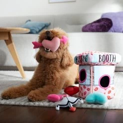 Frisco Valentine Kissing Booth Hide & Seek Puzzle Plush Squeaky Dog Toy -Pet Dog Supplies Shop 298943 PT3. AC SS1800 V1638987417