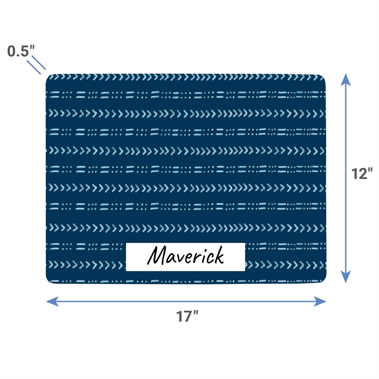 Frisco Mudcloth Personalized Dog & Cat Placemat 4 Frisco Mudcloth Personalized Dog & Cat Placemat - Image 4