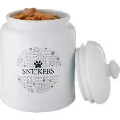 Frisco Ceramic Paw Personalized Treat Jar, 13 Cup, 104oz -Pet Dog Supplies Shop 301183 PT3. AC SS1800 V1630552006