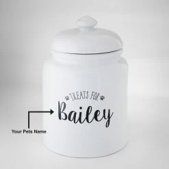 Frisco Ceramic "Treats For" Personalized Treat Jar, 13 Cup, 104oz -Pet Dog Supplies Shop 301185 PT5. AC SS1800 V1630738303
