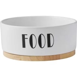 Frisco Ceramic Water Dog & Cat Bowl With Wood Base & Frisco Ceramic Food Dog & Cat Bowl With Wood Base -Pet Dog Supplies Shop 302424 PT4. AC SS1800 V1623087146