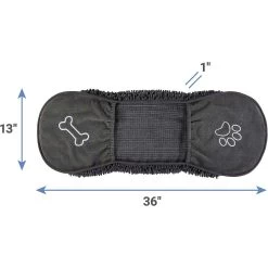 Frisco Microfiber Chenille Shammy Towel & Frisco Microfiber Chenille Paw Print Dog & Cat Mat, Dark Gray -Pet Dog Supplies Shop 303468 PT2. AC SS1800 V1623059252