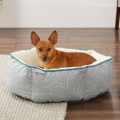 Frisco Sherpa Dog & Cat Blanket & Frisco Sherpa Hexagon Bolster Cat & Dog Bed -Pet Dog Supplies Shop 303598 PT7. AC SS1800 V1623071862