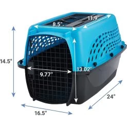 Frisco Two Door Top Load Plastic Dog & Cat Kennel & Frisco Fold & Carry Single Door Collapsible Wire Dog Crate, Pink -Pet Dog Supplies Shop 303656 PT2. AC SS1800 V1623079947