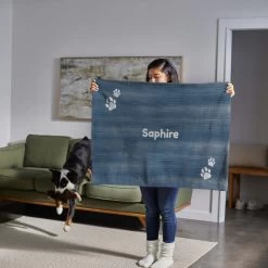 Frisco Personalized Heathered Sherpa Cat & Dog Blanket, 30" X 40" -Pet Dog Supplies Shop 303838 PT5. AC SS1800 V1637609540