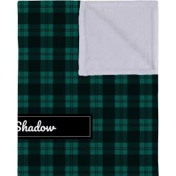 Frisco Personalized Plaid Soft Fleece Cat & Dog Blanket, 30" X 40" -Pet Dog Supplies Shop 303999 PT2. AC SS1800 V1637609803