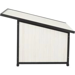 Frisco Modern Wooden Outdoor Dog House, White -Pet Dog Supplies Shop 304038 PT3. AC SS1800 V1641481053