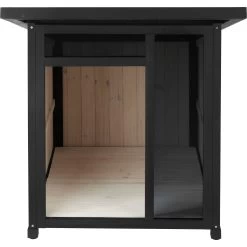 Frisco Modern Wooden Outdoor Dog House, White -Pet Dog Supplies Shop 304038 PT4. AC SS1800 V1641481007