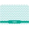 Frisco Personalized Chevron Dog & Cat Placemat