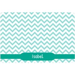 Frisco Personalized Chevron Dog & Cat Placemat