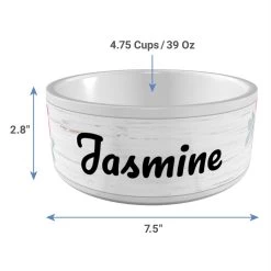 Frisco Personalized Rustic Ceramic Dog Bowl, 4.75-cup, 38oz -Pet Dog Supplies Shop 306764 PT3. AC SS1800 V1636036401