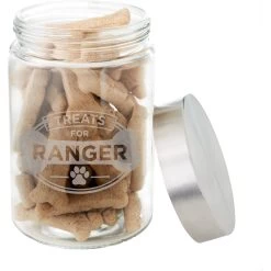 Frisco "Doggie Treats" Glass Personalized Treat Jar With Lid, 5 Cup, 40oz 8 Frisco "Doggie Treats" Glass Personalized Treat Jar With Lid, 5 Cup, 40oz -Pet Dog Supplies Shop 309520 PT3. AC SS1800 V1645206087