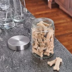 Frisco Paw Print Glass Personalized Treat Jar With Lid, 5 Cup, 40oz 9 Frisco Paw Print Glass Personalized Treat Jar With Lid, 5 Cup, 40oz -Pet Dog Supplies Shop 309522 PT4. AC SS1800 V1645206391