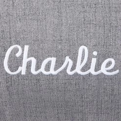 Frisco Personalized Knife Edge Bed, Dark Grey Linen, Large -Pet Dog Supplies Shop 311762 PT3. AC SS1800 V1630593996