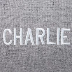 Frisco Personalized Knife Edge Bed, Dark Grey Linen, Large -Pet Dog Supplies Shop 311762 PT4. AC SS1800 V1630593979