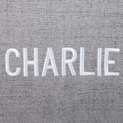 Frisco Personalized Knife Edge Bed, Dark Grey Linen, X-Large -Pet Dog Supplies Shop 311764 PT4. AC SS1800 V1630594020