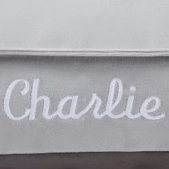 Frisco Personalized Silver Bolstered Bed With Silver Check Bolster, X-Large -Pet Dog Supplies Shop 311772 PT3. AC SS1800 V1630594010