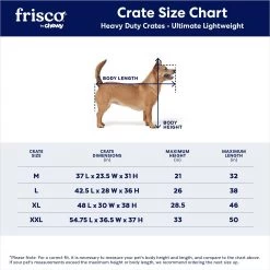 Frisco Ultimate Lightweight Heavy Duty Foldable & Stackable Steel Metal Single Door Dog Crate -Pet Dog Supplies Shop 326416 PT2. AC SS1800 V1645739508