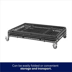 Frisco Ultimate Lightweight Heavy Duty Foldable & Stackable Steel Metal Single Door Dog Crate -Pet Dog Supplies Shop 326416 PT3. AC SS1800 V1646859919