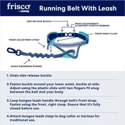 Frisco Outdoor Running Belt With Bungee Dog Leash -Pet Dog Supplies Shop 331408 PT5. AC SS1800 V1663191469